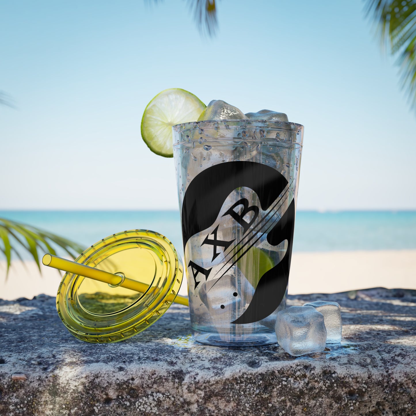 Sunsplash Tumbler with Straw, 16oz