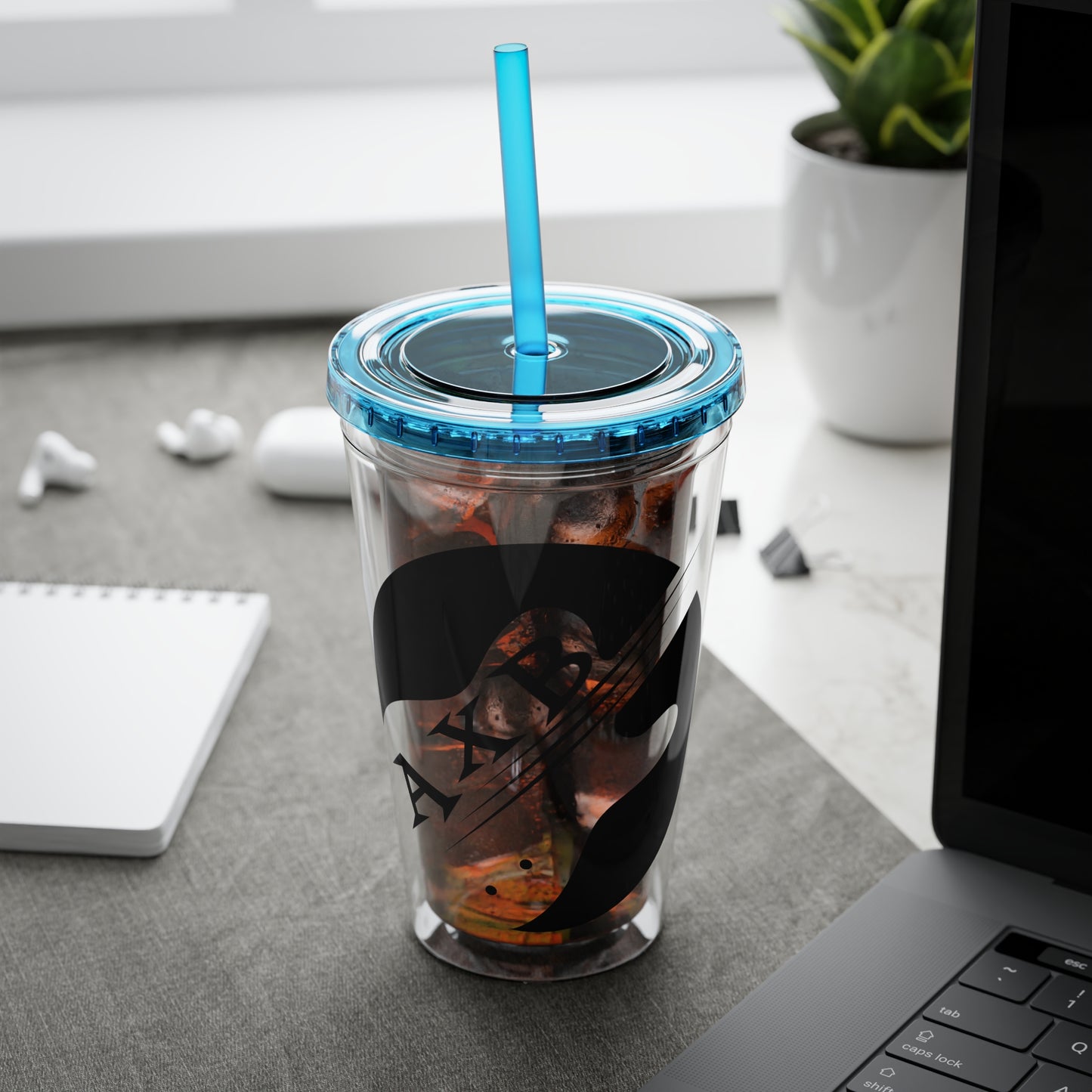 Sunsplash Tumbler with Straw, 16oz