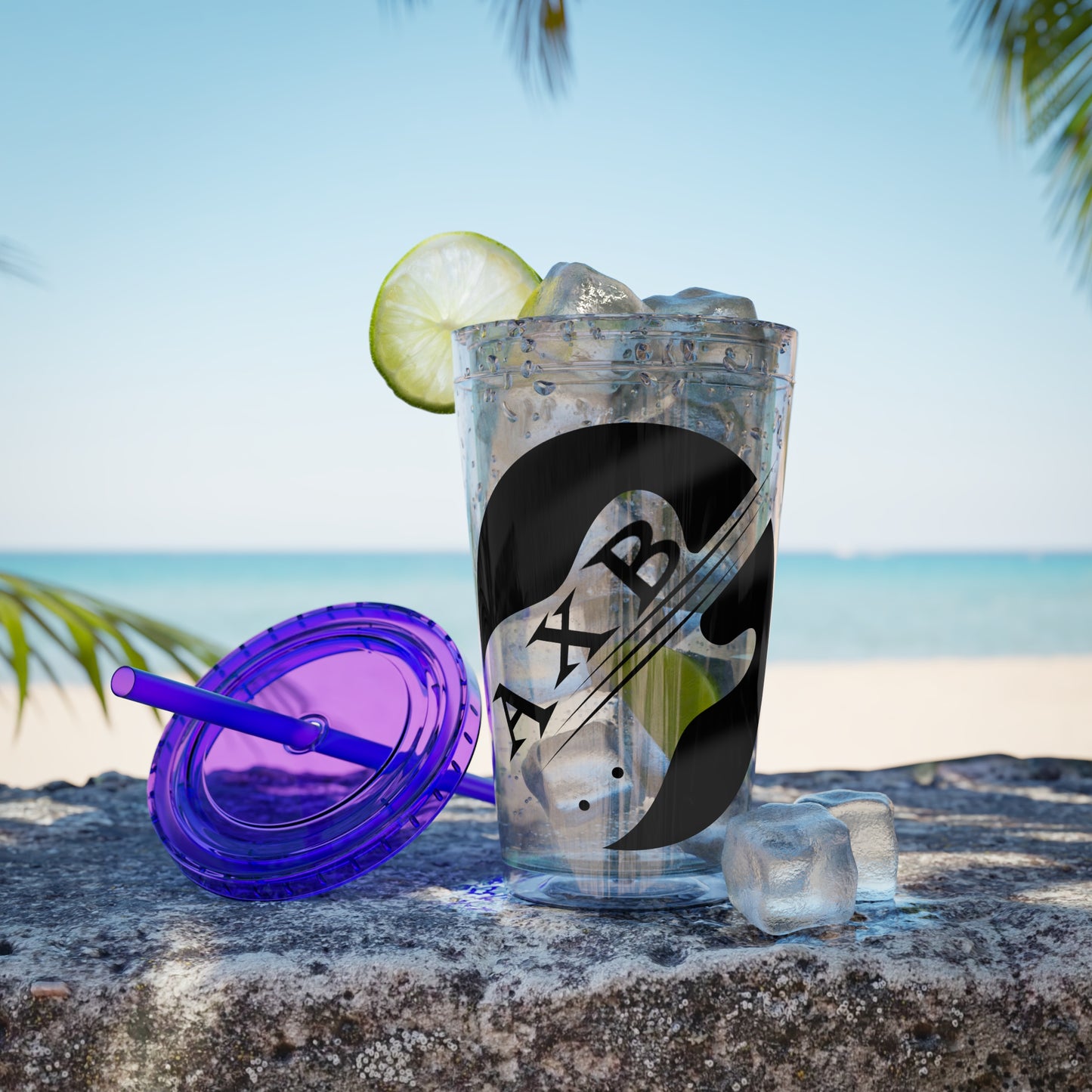 Sunsplash Tumbler with Straw, 16oz