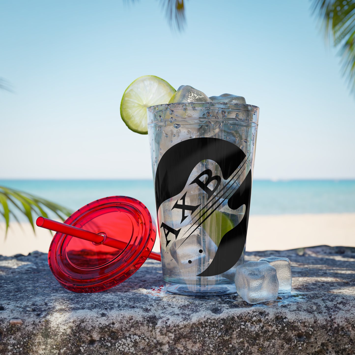 Sunsplash Tumbler with Straw, 16oz
