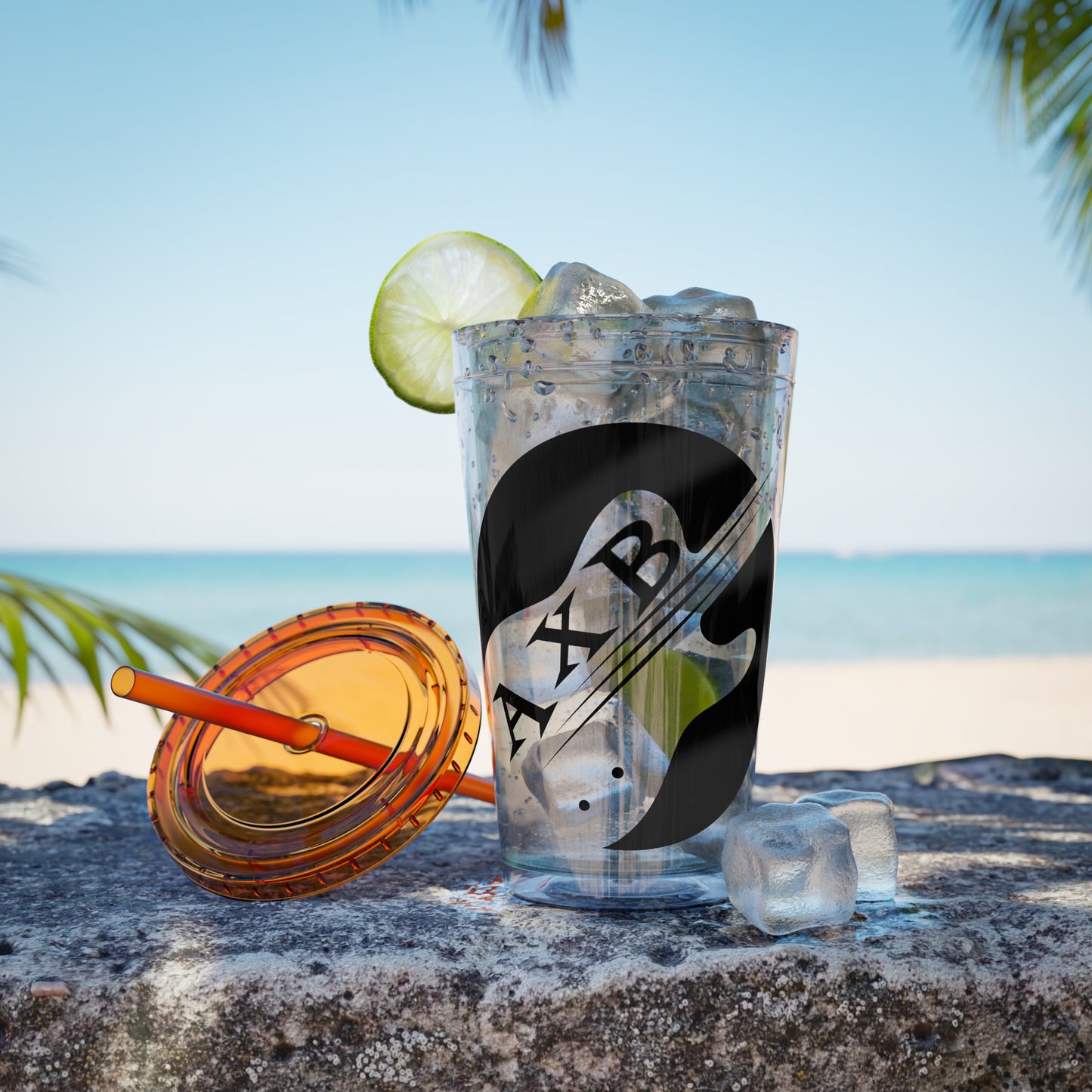 Sunsplash Tumbler with Straw, 16oz