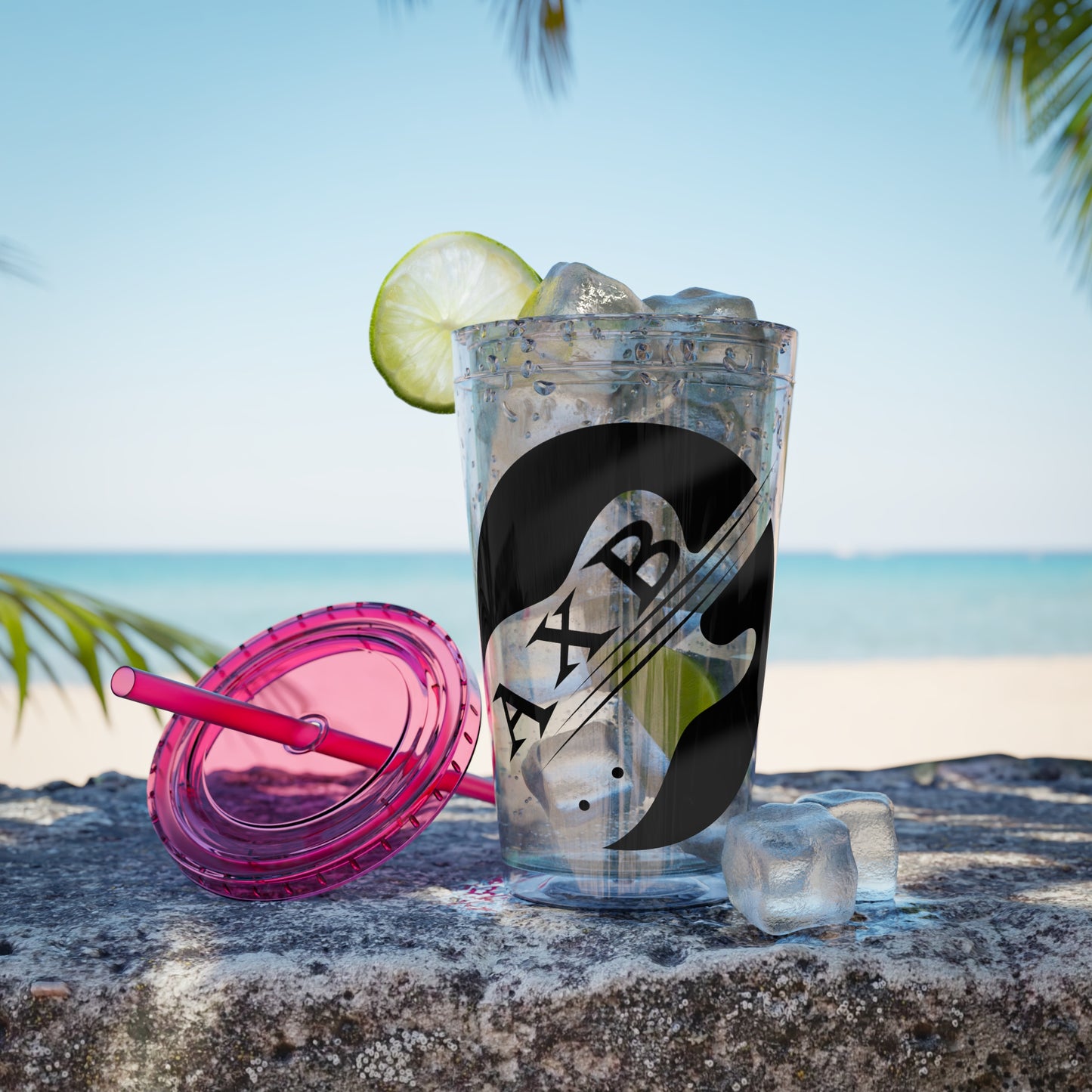 Sunsplash Tumbler with Straw, 16oz